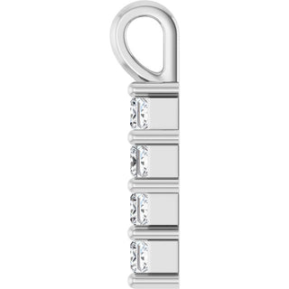 10K White 1/4 CTW Natural Diamond Pendant