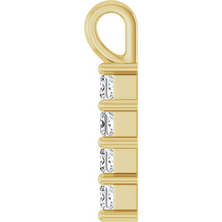 14K Yellow 1/4 CTW Natural Diamond Pendant