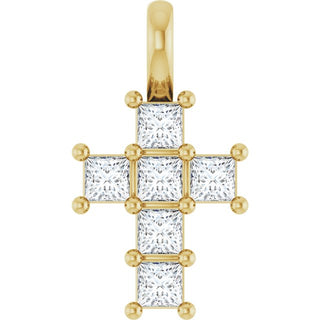 14K Yellow 1/4 CTW Natural Diamond Pendant