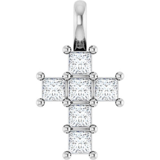 Platinum 1/4 CTW Natural Diamond Pendant