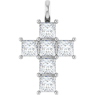 Sterling Silver 2 1/3 CTW Natural Diamond Pendant