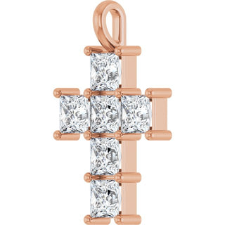 14K Rose 2 1/3 CTW Natural Diamond Pendant