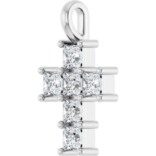 10K White 1/2 CTW Natural Diamond Pendant