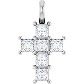Platinum 1/2 CTW Lab-Grown Diamond Pendant