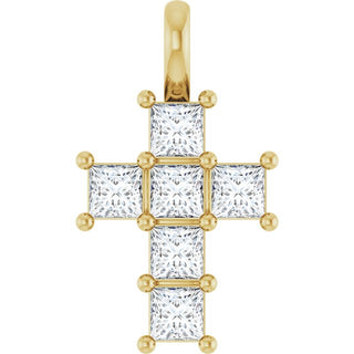14K Yellow 1/2 CTW Natural Diamond Pendant