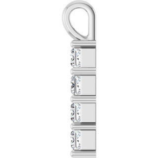 Sterling Silver 1/2 CTW Lab-Grown Diamond Pendant