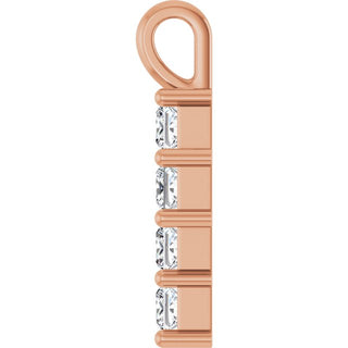 14K Rose 1/2 CTW Lab-Grown Diamond Pendant