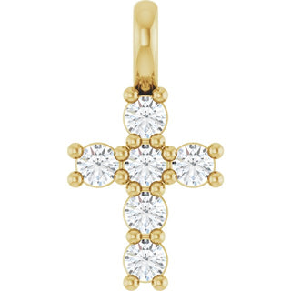 14K Yellow 1/6 CTW Lab-Grown Diamond Pendant