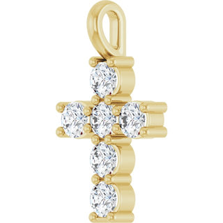 10K Yellow 1/2 CTW Natural Diamond Pendant