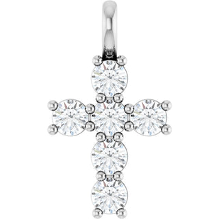 Platinum 1/2 CTW Natural Diamond Pendant