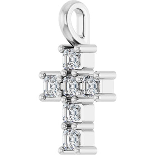 10K White 1/3 CTW Lab-Grown Diamond Pendant