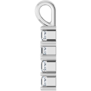 10K White 1/3 CTW Lab-Grown Diamond Pendant