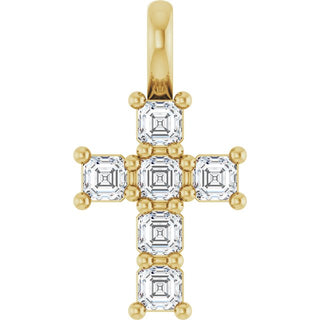 10K Yellow 1/3 CTW Lab-Grown Diamond Pendant