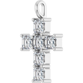10K White 2 CTW Natural Diamond Pendant