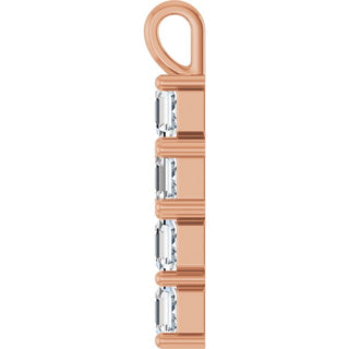 14K Rose 2 CTW Natural Diamond Pendant