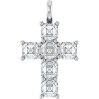 10K White 2 CTW Natural Diamond Pendant