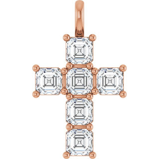 14K Rose 2 CTW Lab-Grown Diamond Pendant
