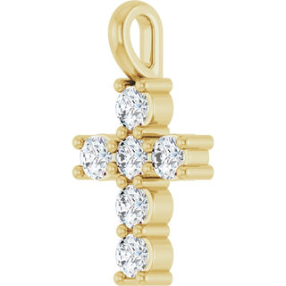 14K Yellow 1/3 CTW Natural Diamond Pendant
