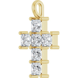 10K Yellow 1 1/2 CTW Lab-Grown Diamond Pendant