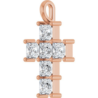 14K Rose 1 1/2 CTW Lab-Grown Diamond Pendant