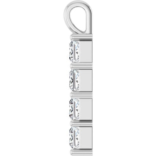 10K White 1 1/2 CTW Natural Diamond Pendant