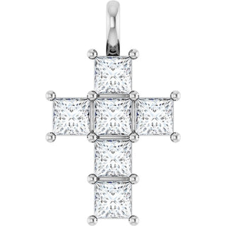 Platinum 1 1/2 CTW Lab-Grown Diamond Pendant