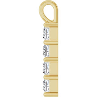 10K Yellow 1 CTW Natural Diamond Pendant