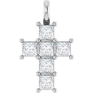 Sterling Silver 1 CTW Natural Diamond Pendant