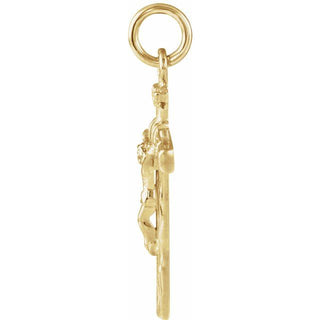 14K Yellow Crucifix Pendant