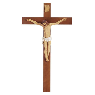 40-Inch Woodtone Crucifix Fontanini