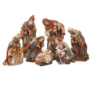 17-Inch 7 Pc Nativity Set - Holy Family, 3 Kings & Shepherd