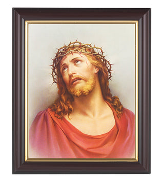 Christ In Agony In Walnut Frame 10.25X12.25" 8X10 Print