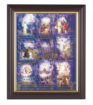 Apostles Creed In Walnut Frame 10.25X12.25" 8X10 Print