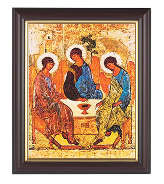Holy Trinity In Walnut Frame 10.25X12.25" 8X10 Print