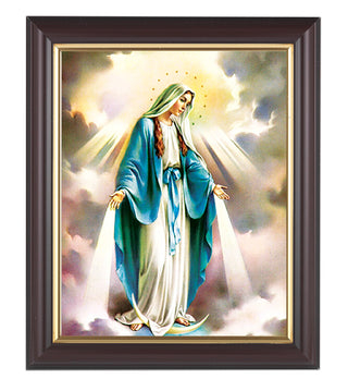 Our Lady Of Grace In Walnut Frame 10.25X12.25" 8X10 Print