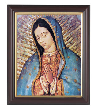 Our Lady Of Guadalupe In Walnut Frame 10.25X12.25" 8X10Prt
