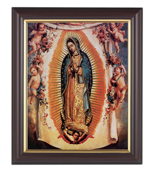 Our Lady Of Guadalupe In Walnut Frame 10.25X12.25" 8X10Prt