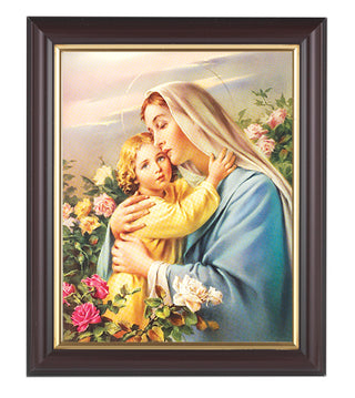 Madonna and Child Walnut Frame 10.25X12.25" 8X10 Print