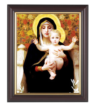 Bouguereau:Madonna Of The Roses Walnut Frame 10.25X12.25" 8X10Prt