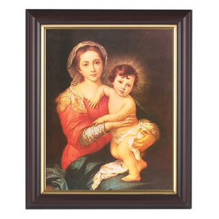 Murillo:Madonna And Child Walnut Frame 10.25X12.25" 8X10Prt