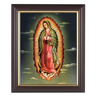 Our Lady Of Guadalupe In Walnut Frame 10.25X12.25" 8X10Prt