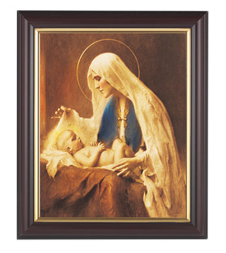 Chambers:Madonna and Child Walnut Frame 10.25X12.25" 8X10Prt