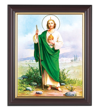 St. Jude In Walnut Frame 10.25X12.25" 8X10 Print