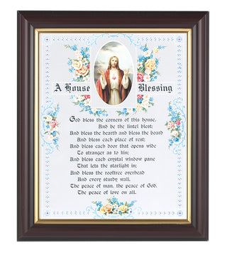 House Blessing - In Walnut Frame - 10.25 x 12.25" - 8 x 10" Print - SALE