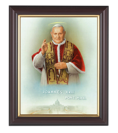 St. John XXIII In Walnut Frame 10.25X12.25" 8X10Prt