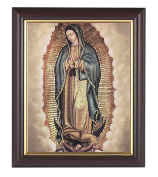 Our Lady Of Guadalupe In Walnut Frame 10.25X12.25" 8X10Prt