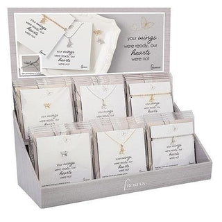 24-Piece Set Butterfly Jewelry With Display
