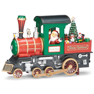 6.75-Inch Lighted Musical Train Engine - Rotating Wheels