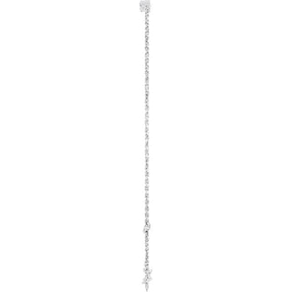 Platinum 1/4 CTW Natural Diamond Graduated 6 1/2-7 1/2" Bracelet