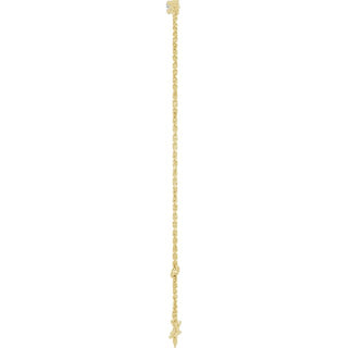 14K Yellow 1/4 CTW Natural Diamond Graduated 6 1/2-7 1/2" Bracelet
